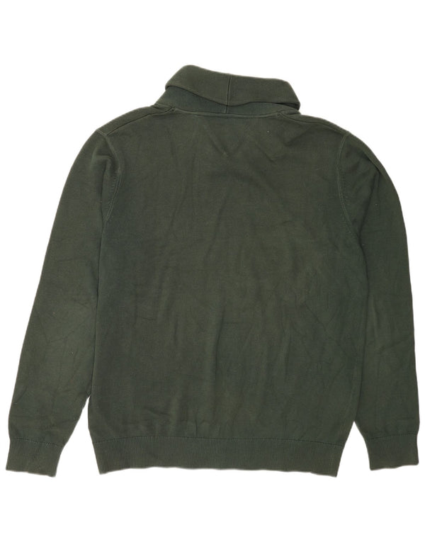 Tommy Hilfiger Uomo Maglione con collo a scialle 2XL Cotone verde