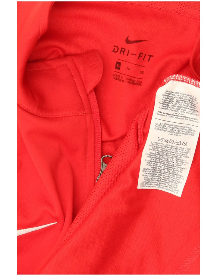 Giacca da tuta grafica Nike Dri Fit da uomo XL rossa in poliestere
