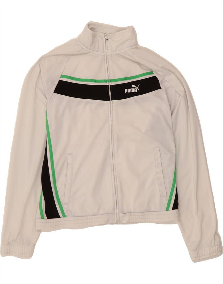 PUMA Mens Tracksuit Top Jacket Medium White Colourblock Polyester Vintage Puma and Second-Hand Puma from Messina Hembry 