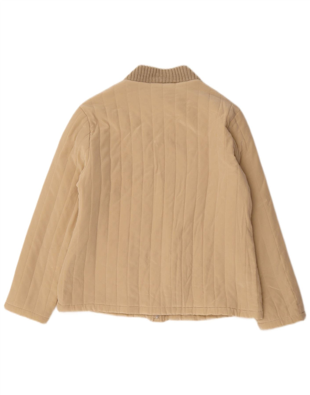 Giubbotto bomber da donna cherie IT 46 Large Beige Seta