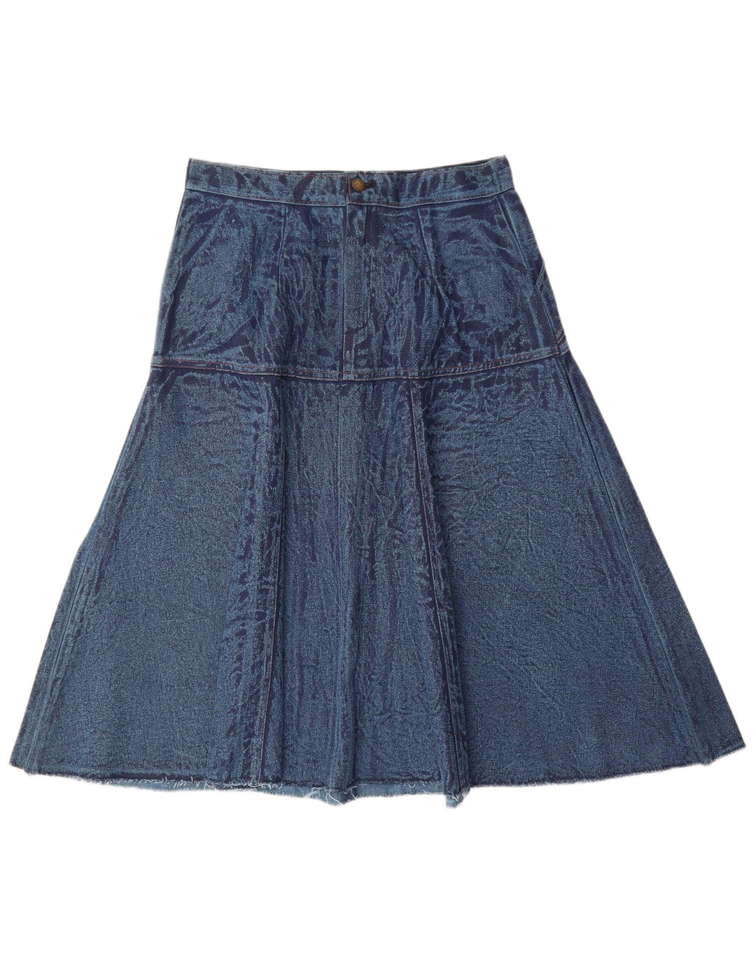 Gonna svasata in denim da donna VINTAGE W28 Blu medio