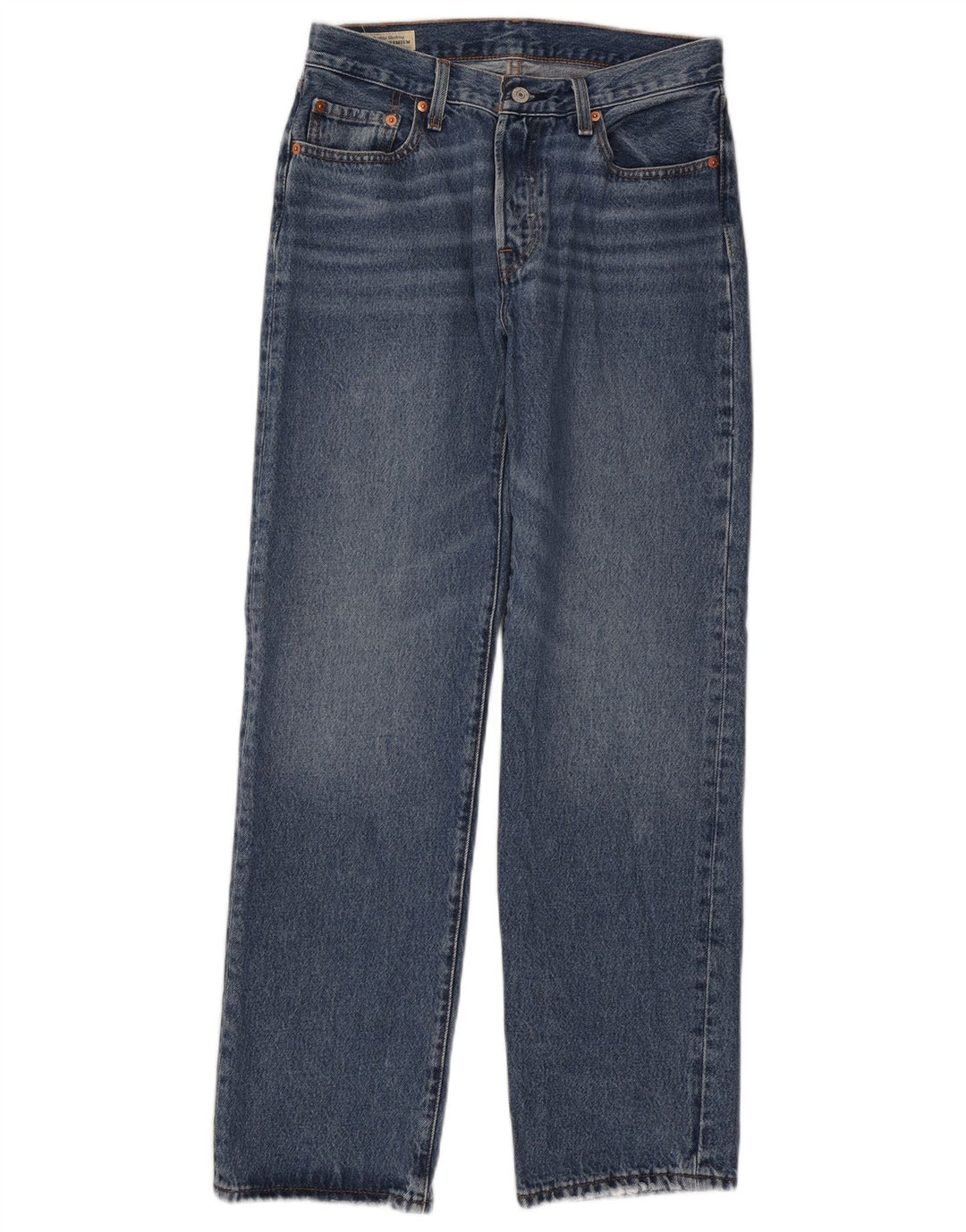 Jeans dritti da donna Levi's W27 L30 cotone blu anni '90