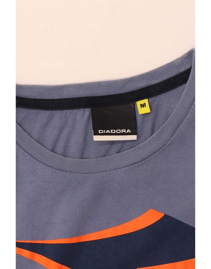 T-shirt grafica da uomo Diadora Top Blu medio