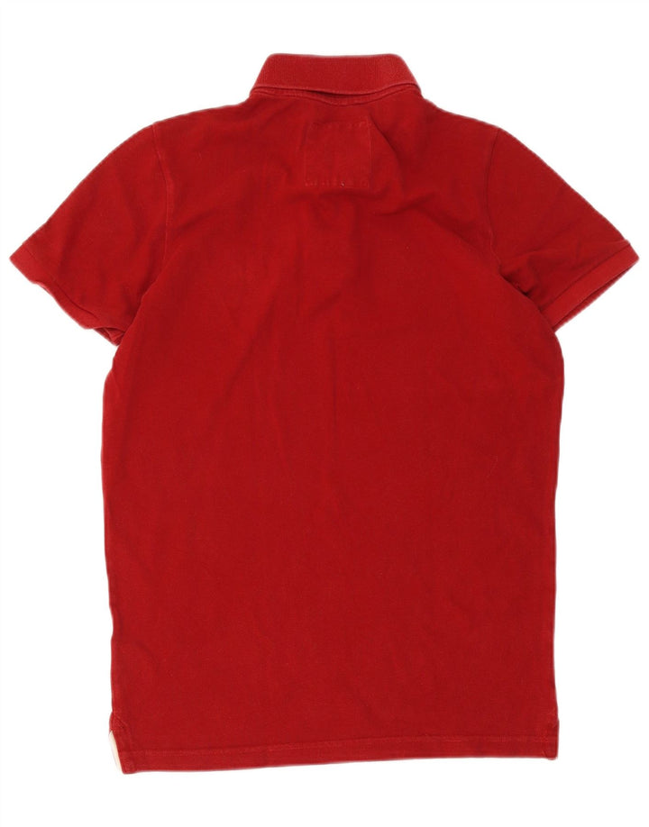 Polo grafica da uomo Hollister in cotone rosso medio