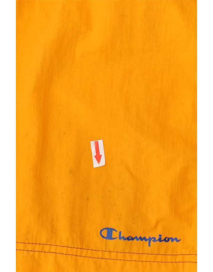Pantaloncini da bagno grafici da uomo Champion Large in poliammide color block giallo