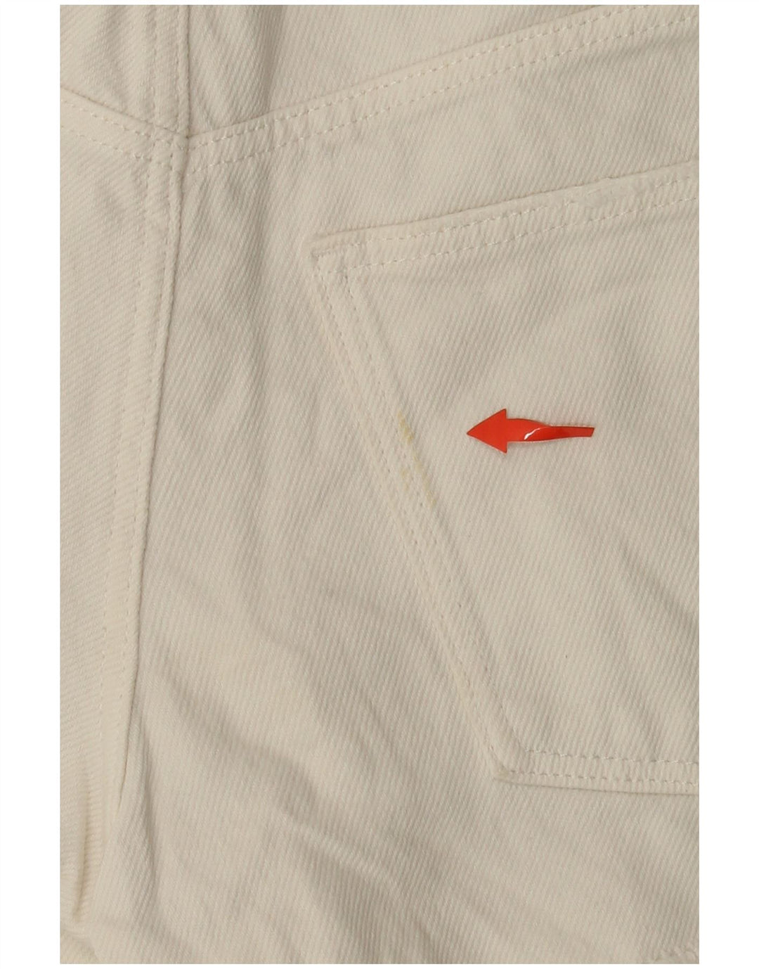 Pantaloncini in denim invecchiato ZARA per ragazze 13-14 anni W26 bianco sporco