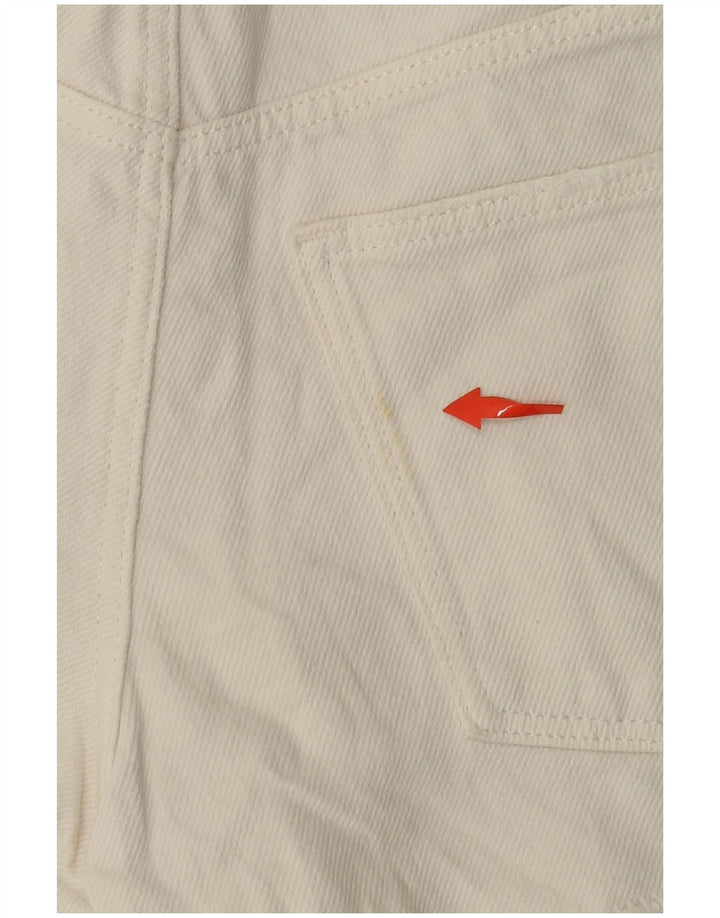 Pantaloncini in denim invecchiato ZARA per ragazze 13-14 anni W26 bianco sporco