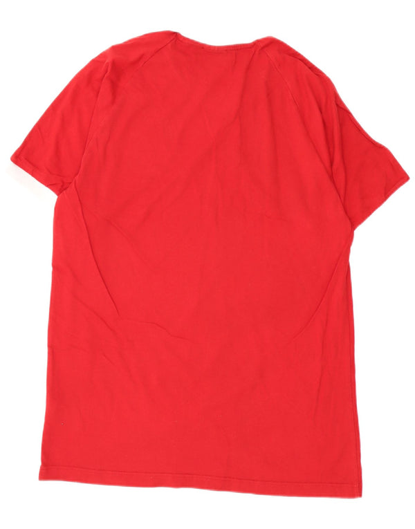 T-shirt da uomo Adidas Top Large rossa in cotone