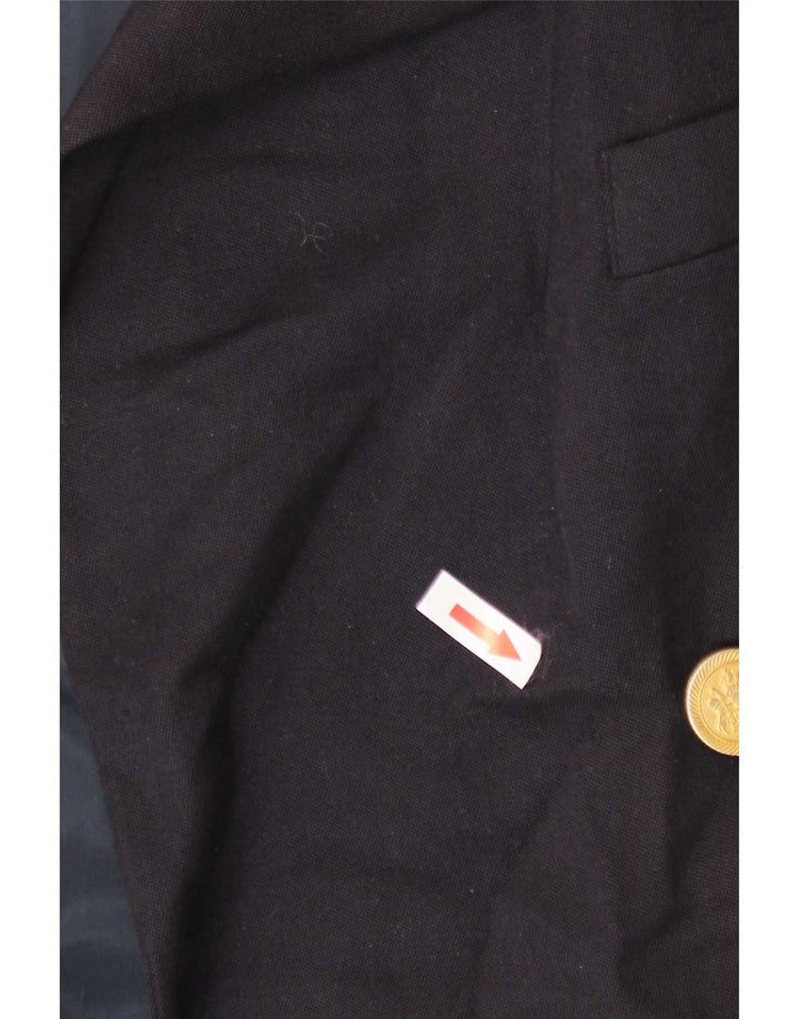 Giacca blazer doppiopetto da donna Marks & Spencer UK 12 medio blu navy