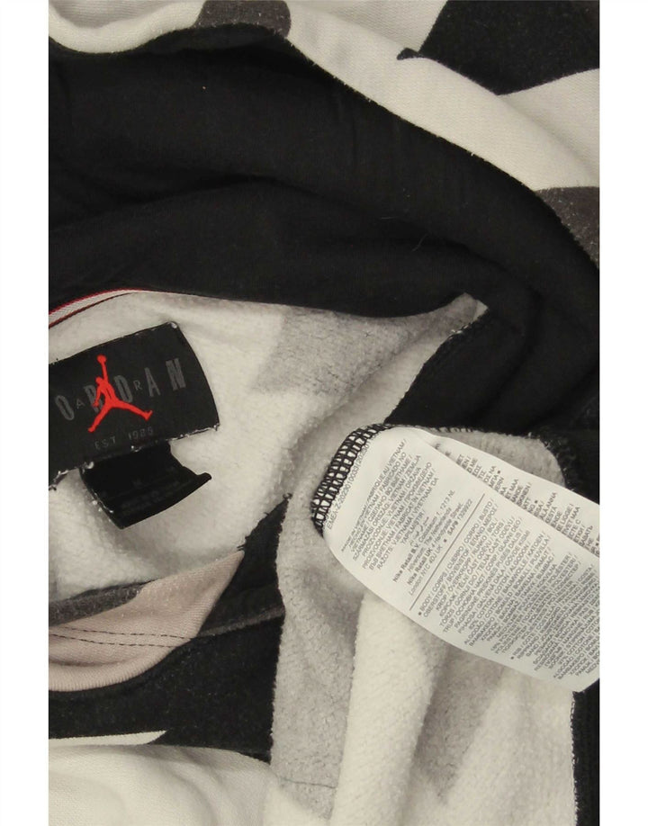 Maglia con cappuccio da uomo Jordan in cotone geometrico multicolore medio