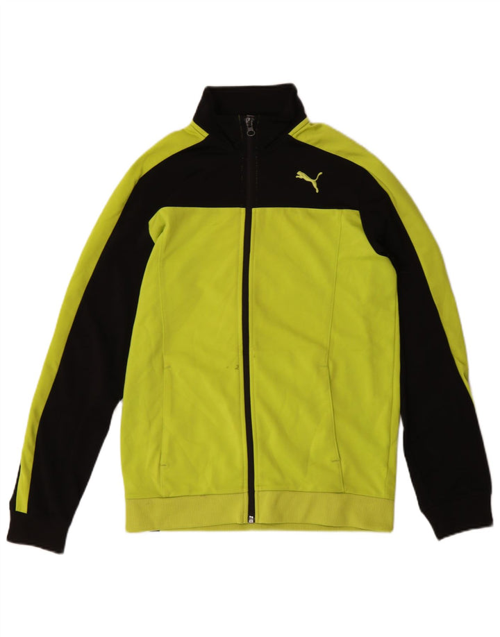 Giacca da tuta da ragazzo Puma 13-14 anni Poliestere color block giallo