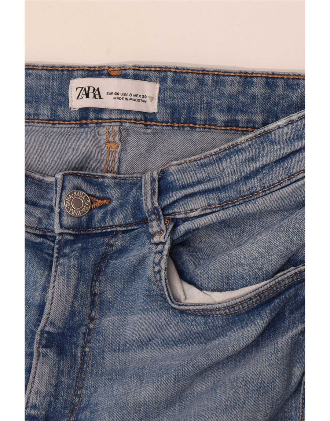 Jeans skinny da donna Zara EU 40 medi W30 L28 Blu