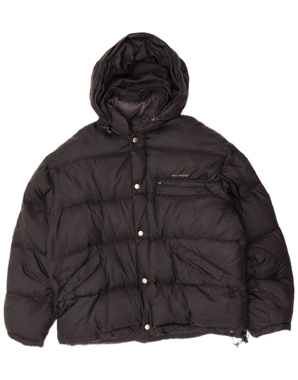 Giacca imbottita con cappuccio da uomo Energie UK 42 XL Nera