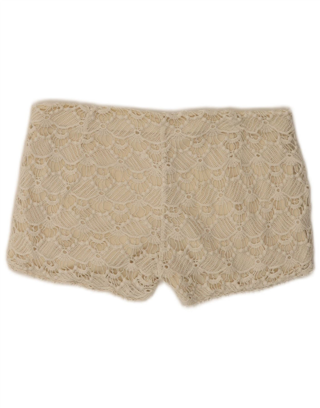 Pantaloni caldi in pizzo da donna Zara medi W28 cotone beige