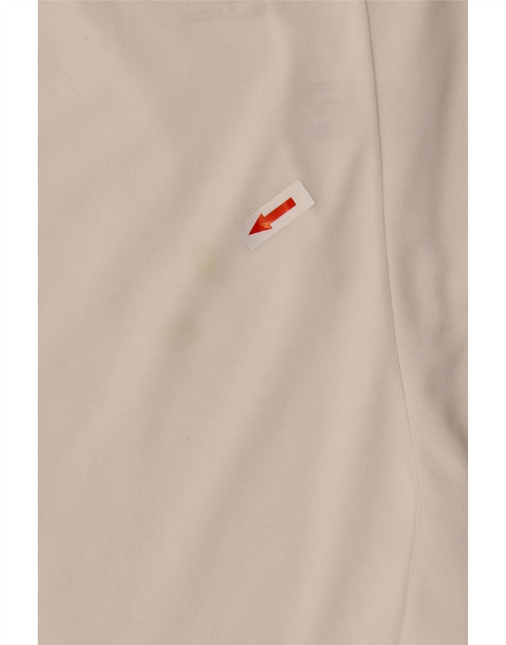 Pantaloncini sportivi Nike Dri Fit da uomo, grandi, in poliestere bianco