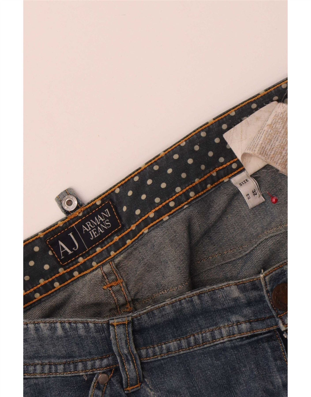 Jeans slim da donna Armani W32 L27 cotone blu