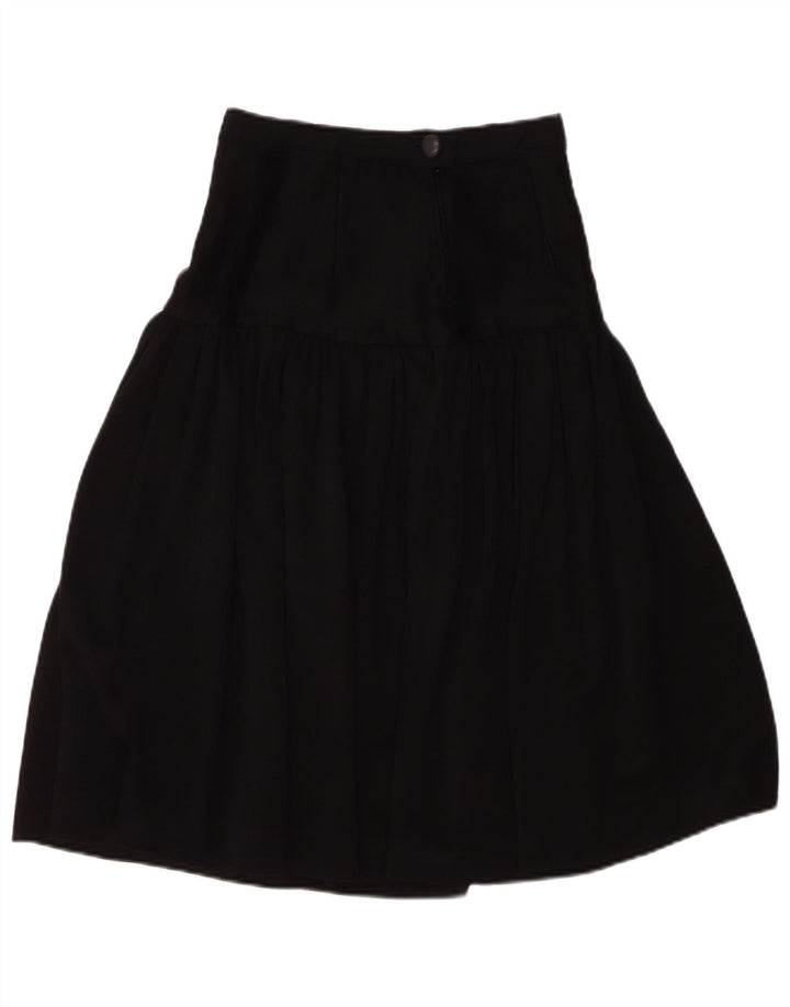 Gonna a trapezio da donna vintage piccola W26 Nera