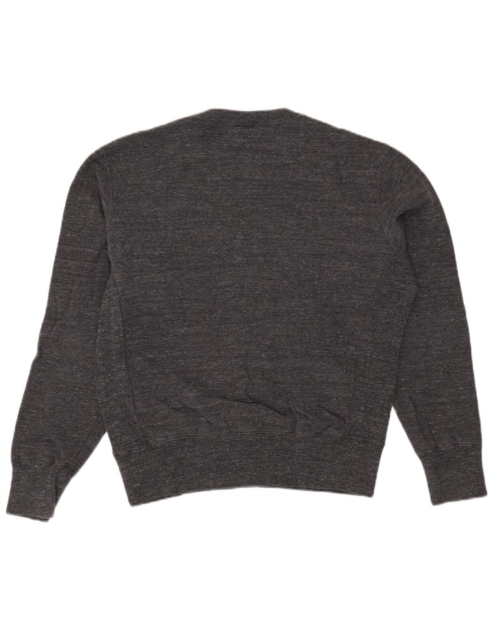 Maglione maglione girocollo da uomo Champion in cotone screziato grigio medio