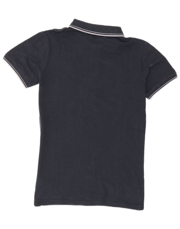 Polo Kappa Uomo Media Cotone Blu Navy