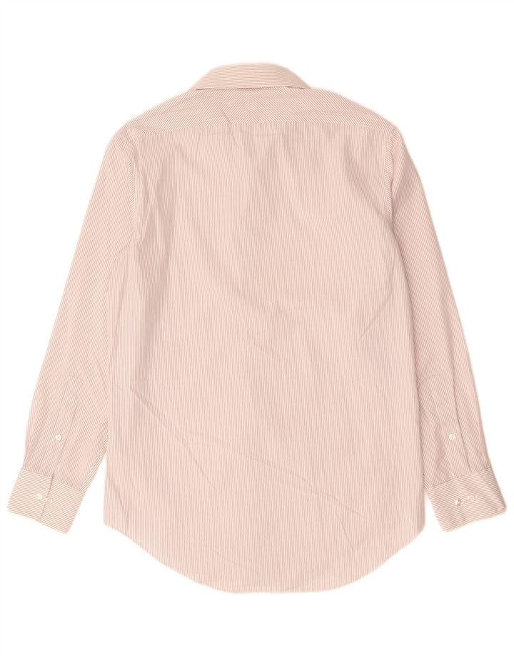 CALVIN KLEIN Camicia da uomo taglia 15 cotone gessato bianco medio