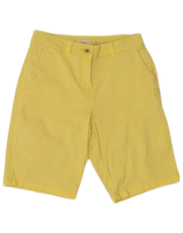 Pantaloncini chino da donna Joules UK 8 piccoli W26 cotone giallo