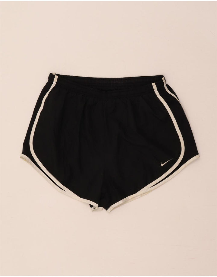 Pantaloncini sportivi Nike da donna Dri Fit UK 14 medio nero poliestere