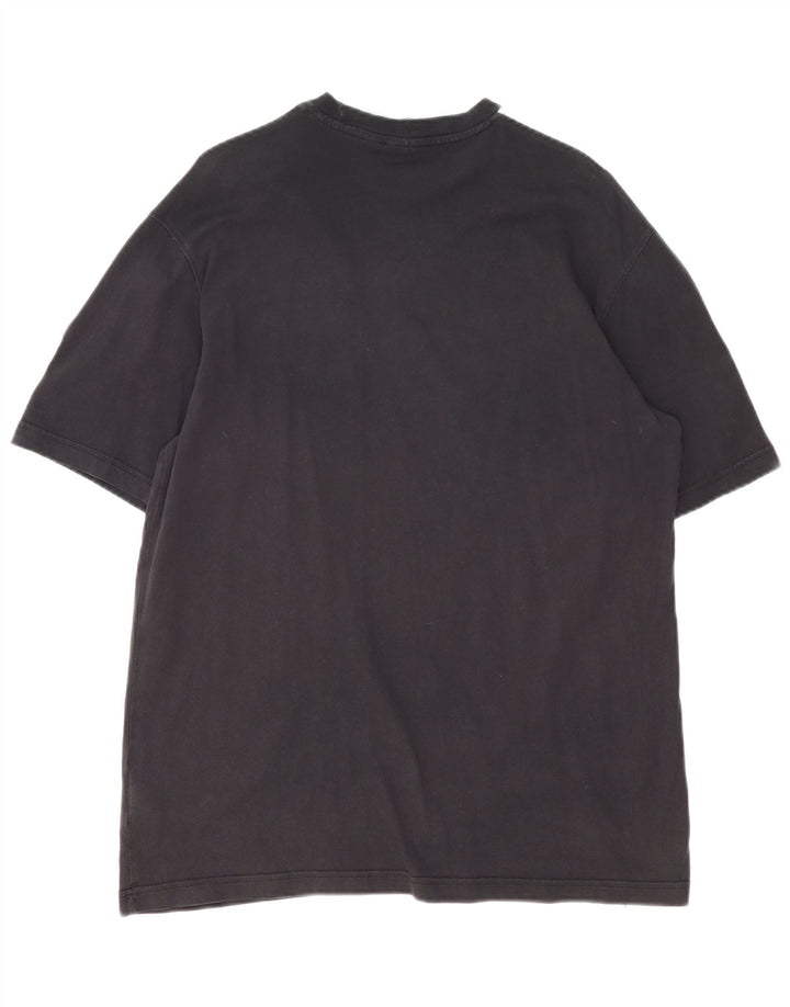 T-shirt grafica da uomo Adidas Top in cotone nero medio
