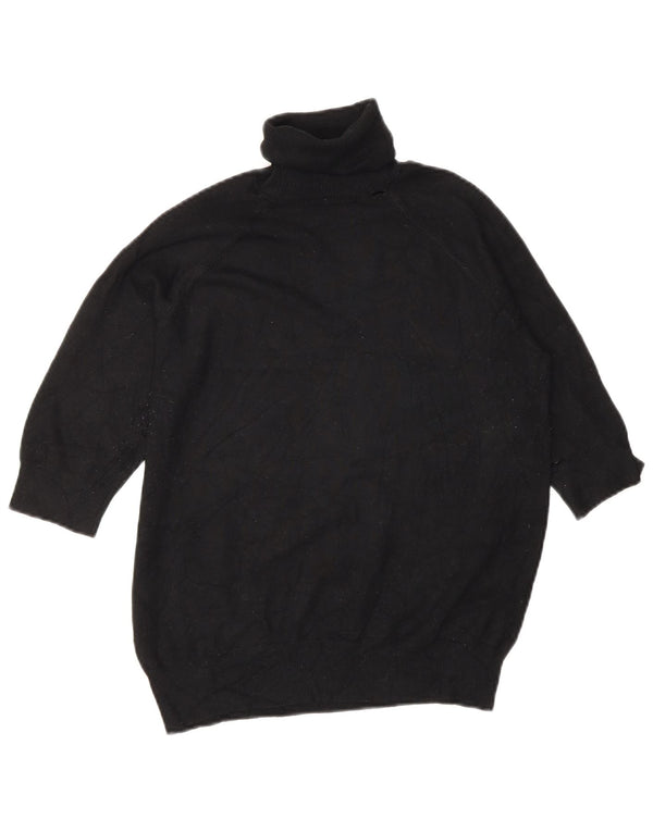 Maglione maglione collo alto da donna Zara UK 14 medio nero