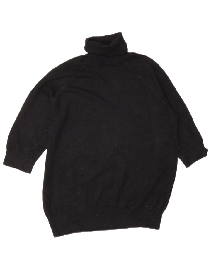 Maglione maglione collo alto da donna Zara UK 14 medio nero