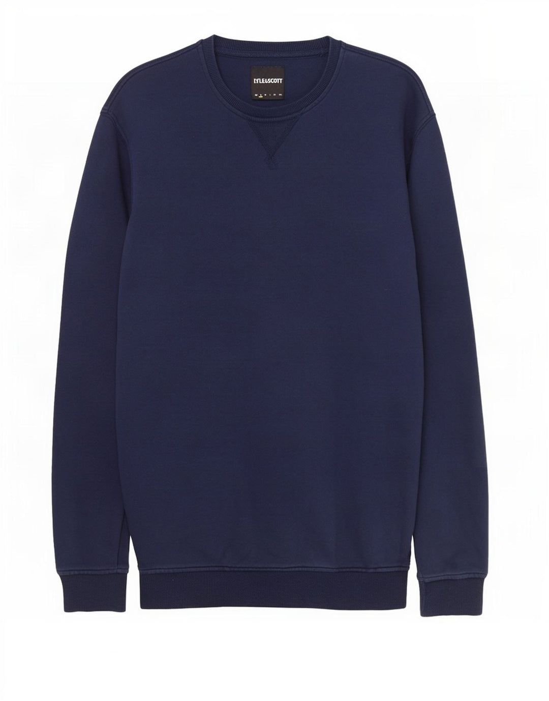 Lyle & Scott Felpa da uomo Maglione piccolo in cotone blu navy