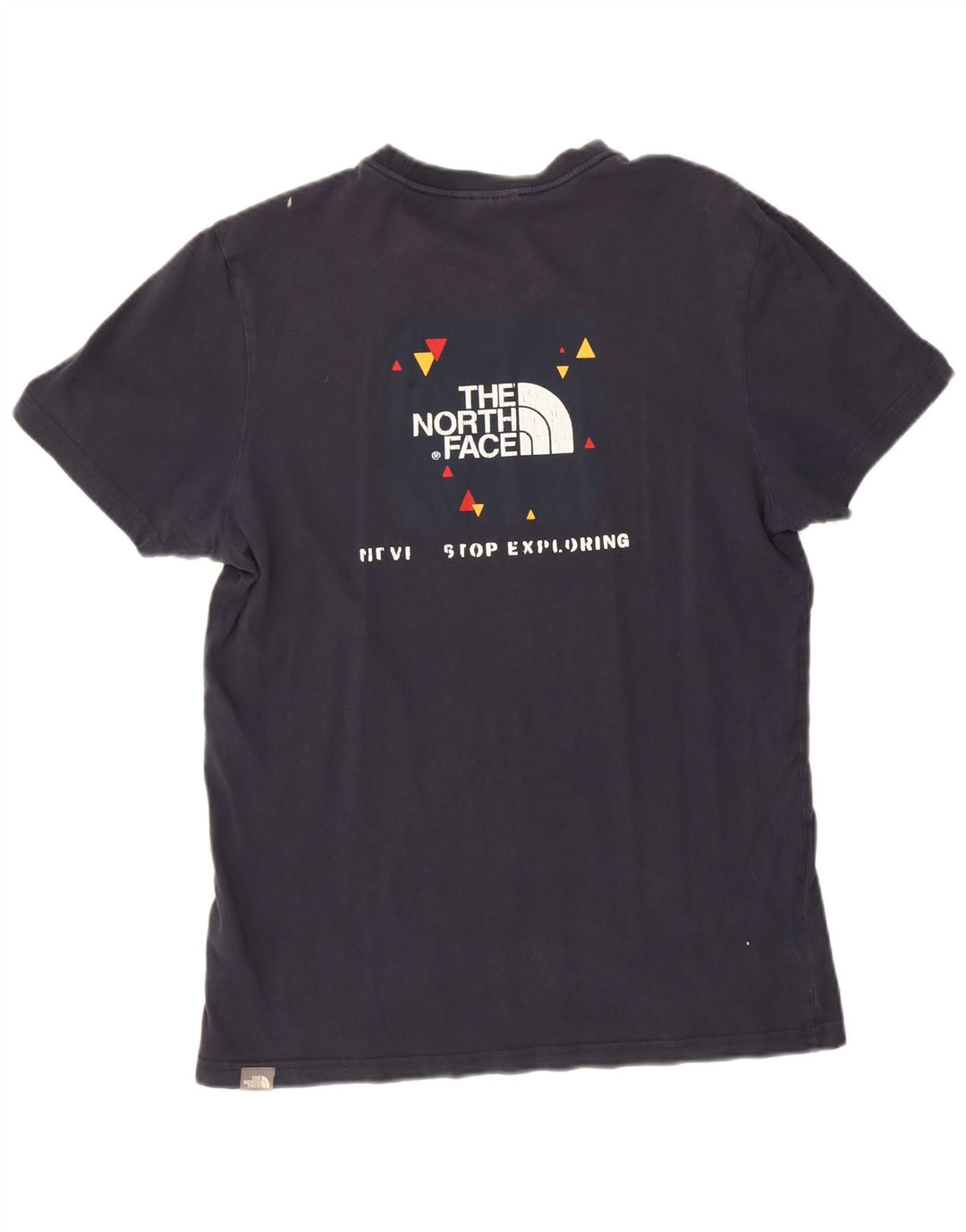 T-shirt grafica da uomo The North Face Top in cotone blu navy medio
