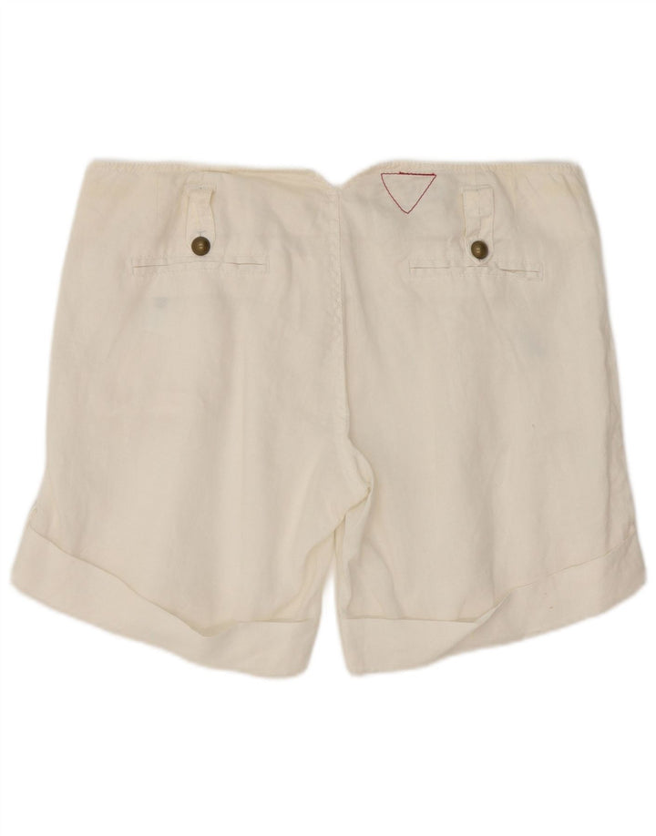 Pantaloncini casual da donna Guess W31 Medium White Ramie