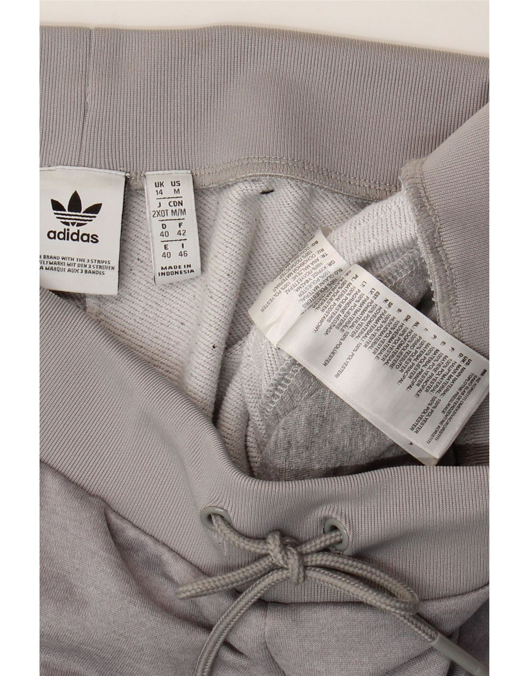 Pantaloni da tuta da donna Adidas Joggers UK 14 Large Grigio Poliestere