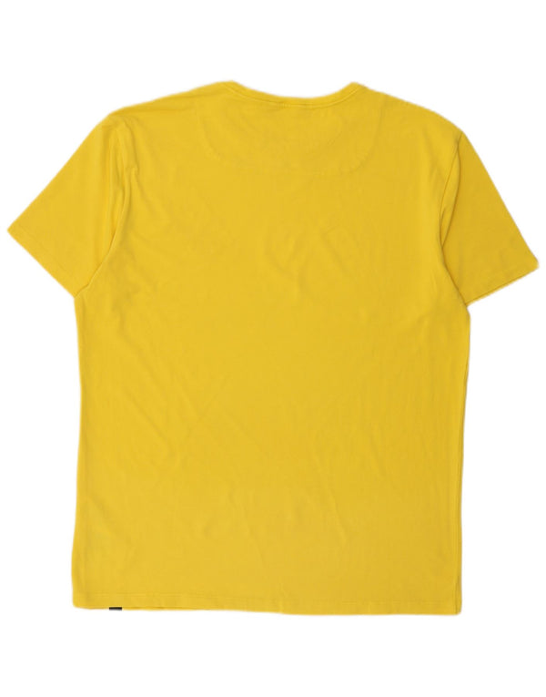 T-shirt da uomo Gas Top XL in cotone giallo
