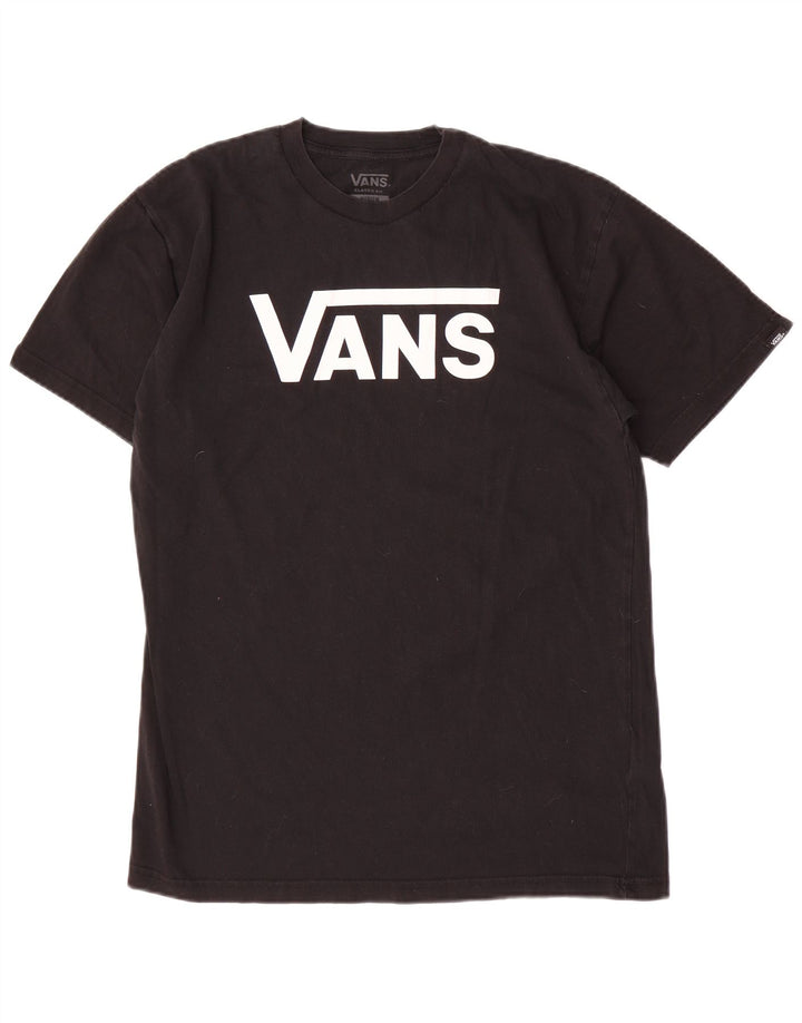 T-shirt grafica da uomo con vestibilità classica Vans, cotone medio nero