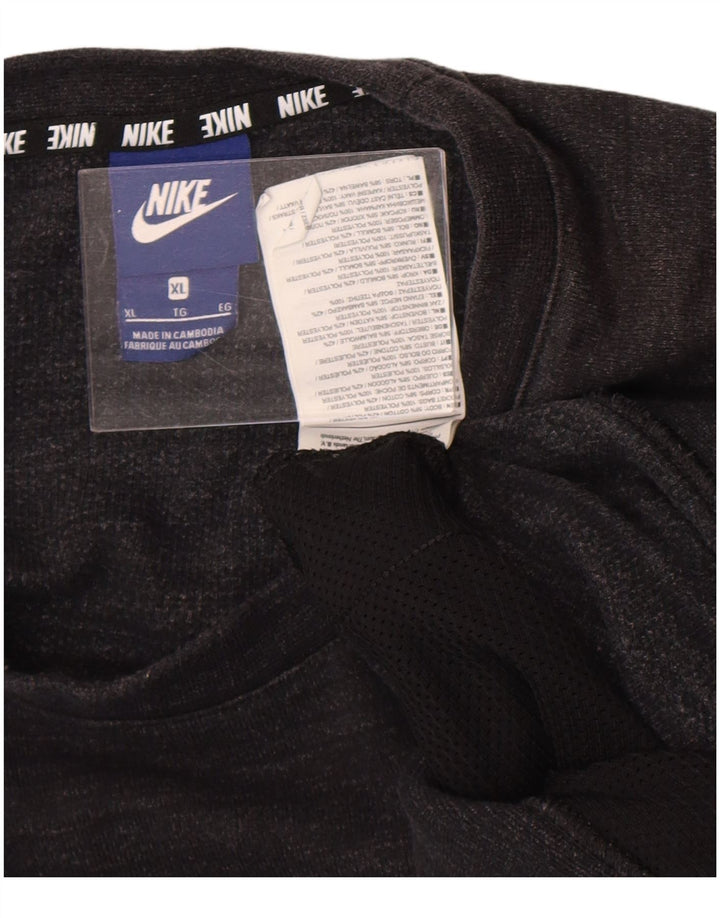 Felpa da uomo Nike Jumper XL in cotone chiazzato nero