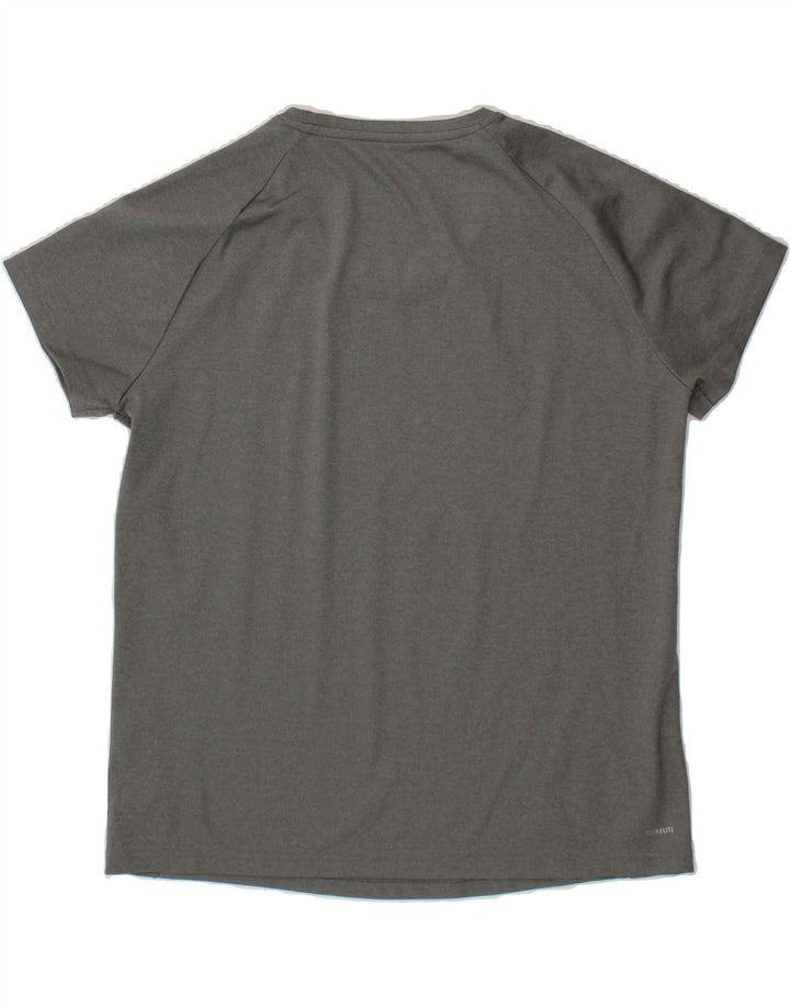 ADIDAS Womens Climalite T-Shirt Top UK 20/22 XL Grey Polyester Vintage Adidas and Second-Hand Adidas from Messina Hembry 