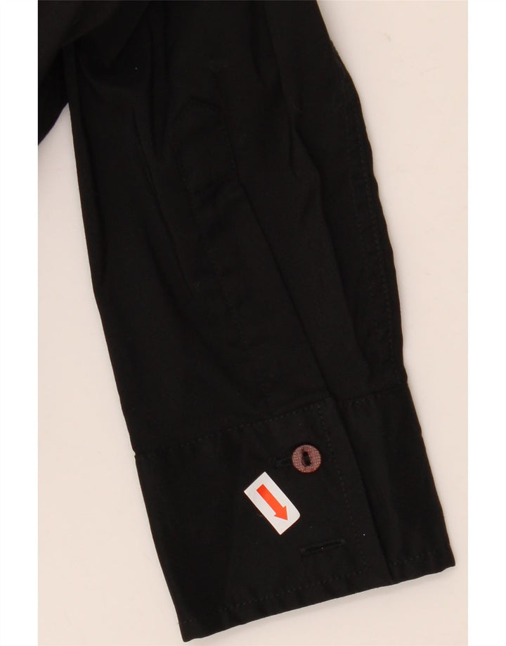 Body Trussardi Donna Manica Lunga UK 12 Medio Nero Cotone