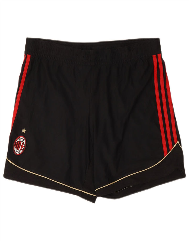 Pantaloncini sportivi Adidas da uomo AC Milan, poliestere nero medio