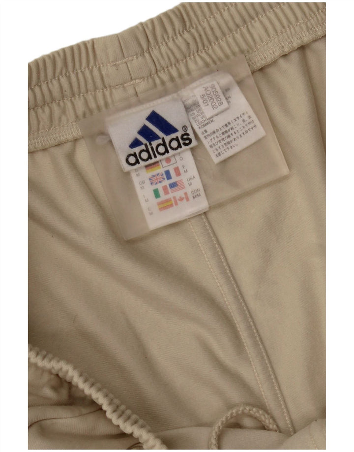 Pantaloni da tuta da uomo Adidas in poliestere beige medio