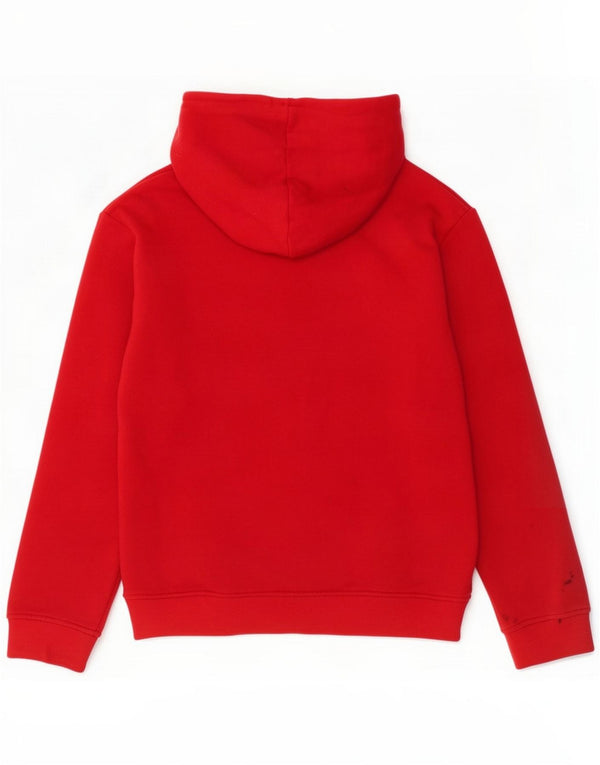 Maglione con cappuccio grafico da bambino Fila 13-14 anni XL Rosso Cotone