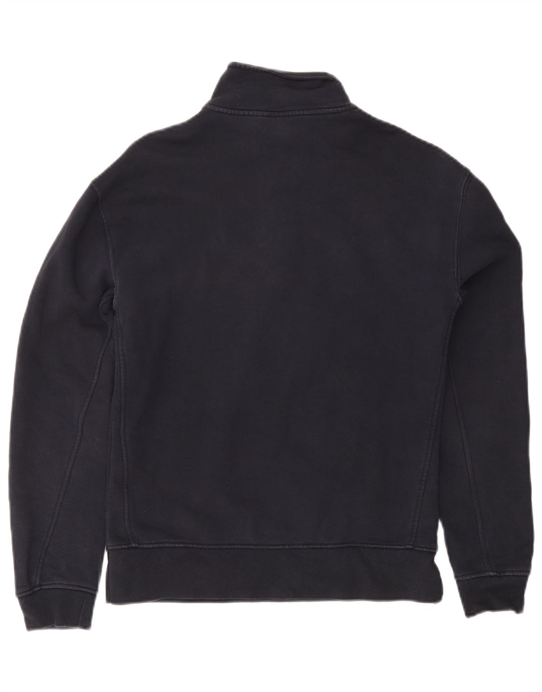 Felpa Zara da donna con collo con zip, maglione, UK 10, piccola, blu navy