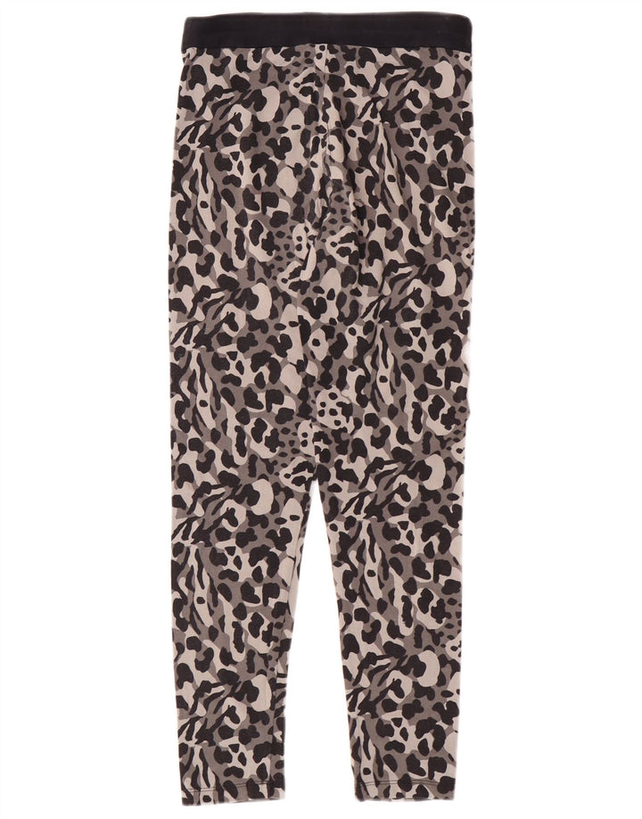 Leggings Puma per ragazze 11-12 anni in cotone grigio con stampa animalier