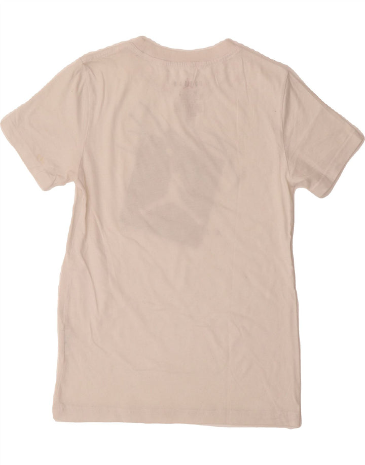JORDAN Boys Graphic T-Shirt Top 10-11 Years Medium White Cotton Vintage Jordan and Second-Hand Jordan from Messina Hembry 