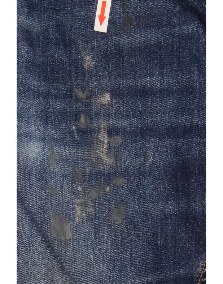 Jack & Jones Uomo Jake Bootcut Jeans W34 L30 Blu Navy Cotone