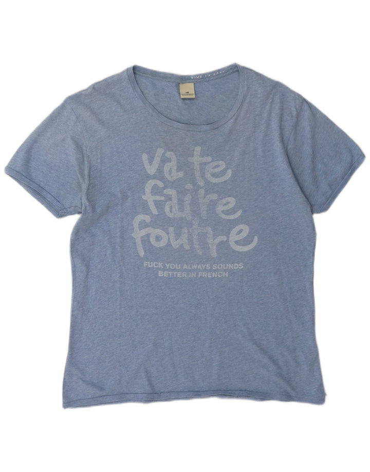T-shirt grafica da uomo Scotch & Soda Top XL Blu