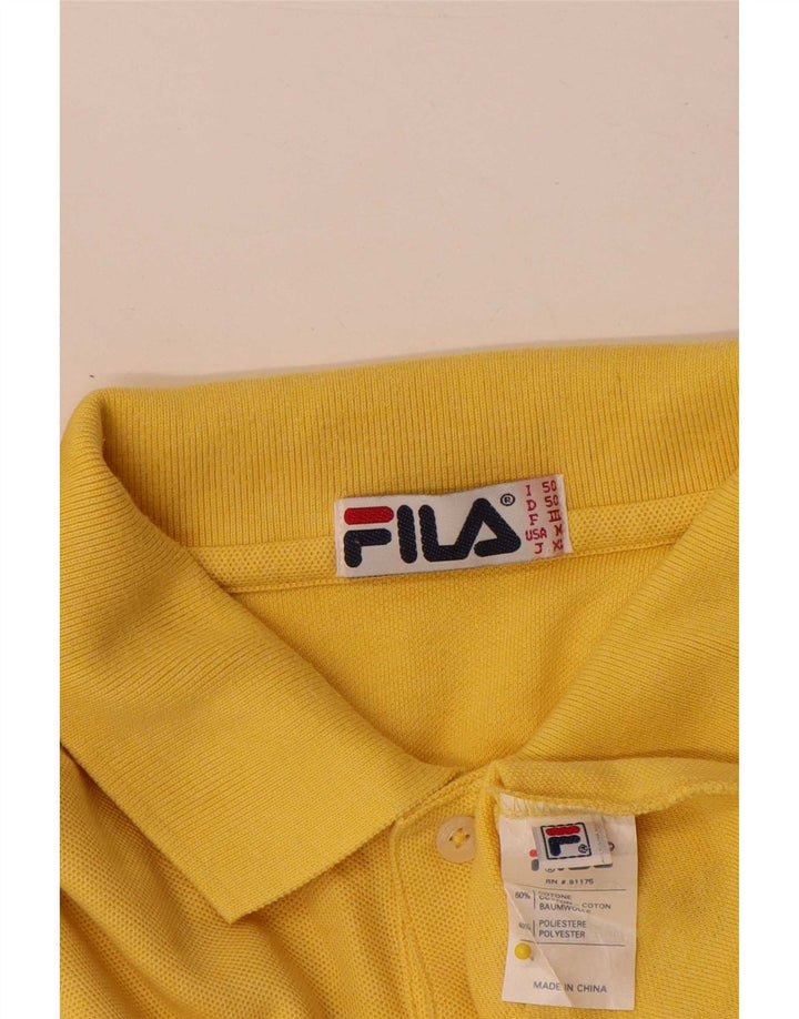Polo Uomo Fila IT 50 Cotone Giallo Medio