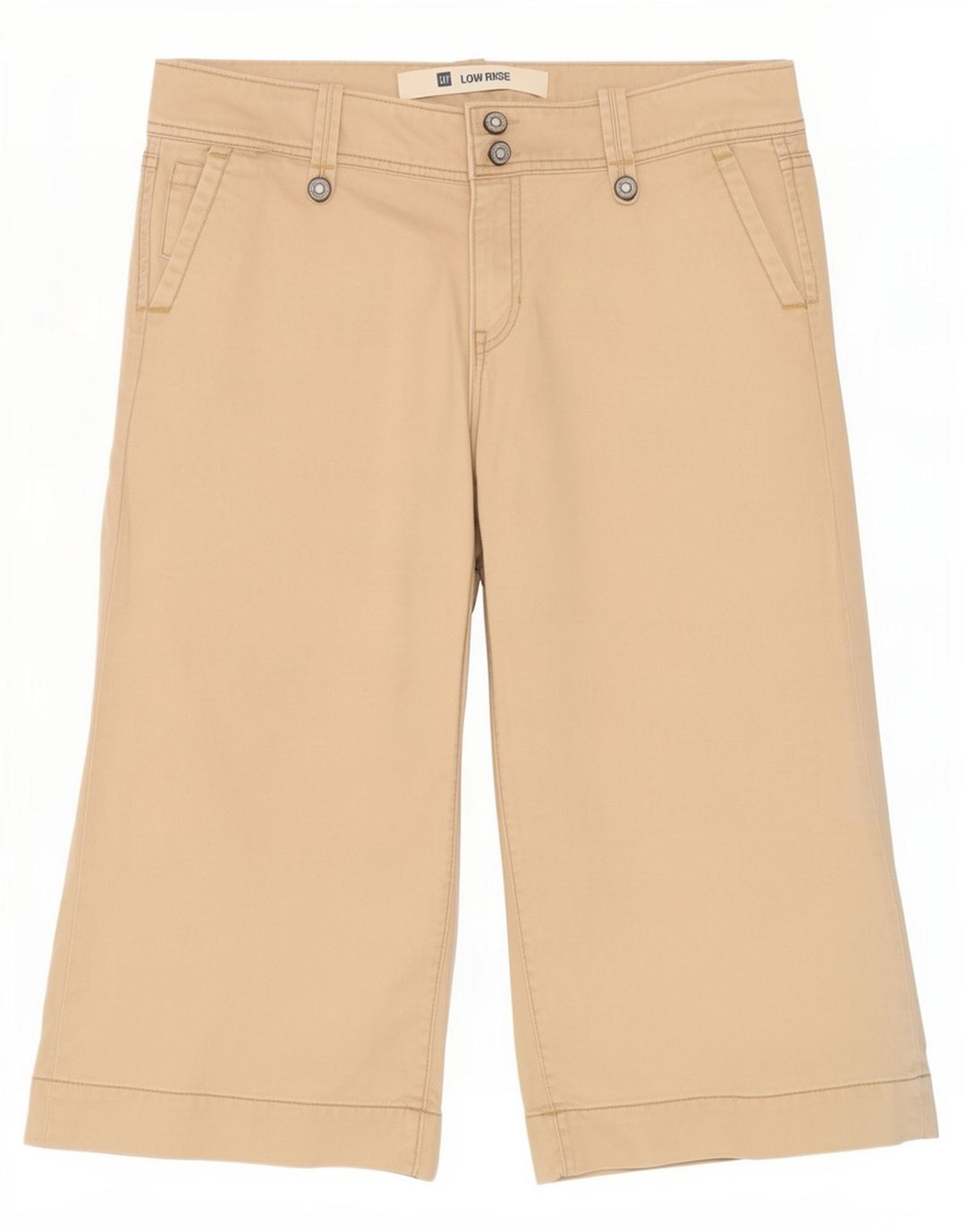 Gap Bermuda da donna a vita bassa US 6 Medium W32 Cotone Beige