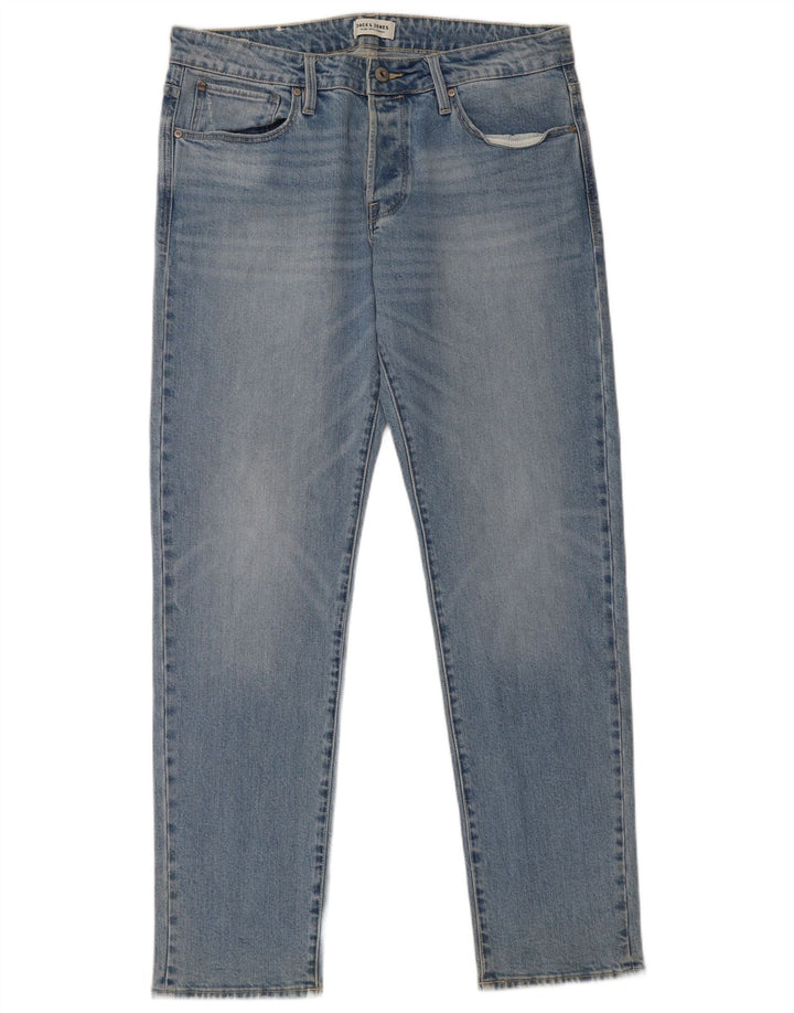 Jeans slim da uomo Jack & Jones W36 L34 cotone blu