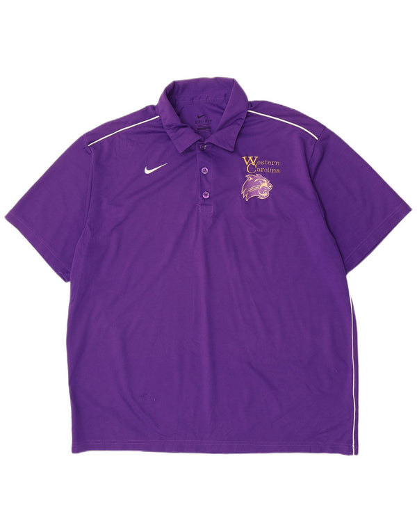 Polo grafica da uomo a maniche corte Nike XL viola in poliestere
